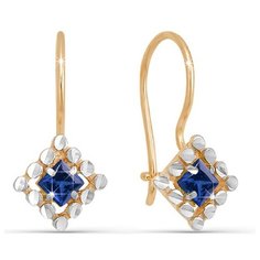 Серьги The Jeweller, красное золото, 585 проба, фианит