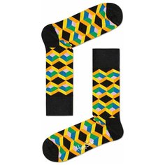 Носки Happy Socks, размер 29, мультиколор, черный