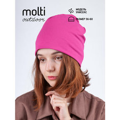 Шапка бини molti, размер 56-60, розовый