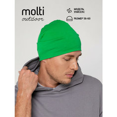 Шапка бини molti, размер 56-60, зеленый