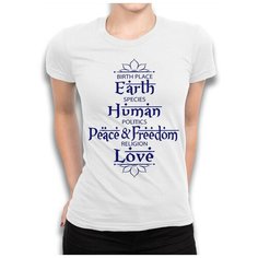 Футболка Design Heroes, размер 2XL, белый