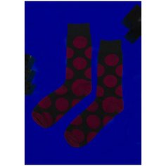 Носки 2beMan, размер 39-44, черный, бордовый
