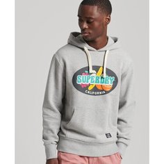 Худи Superdry, размер XXL, серый