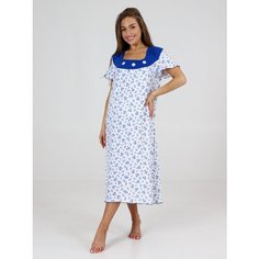 Сорочка Ивелена, размер 50, белый, синий