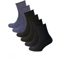 Носки STATUS, 6 пар, размер 23-25, черный, коричневый