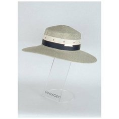 Шляпа VINTAGE+, размер 56-58, серебряный