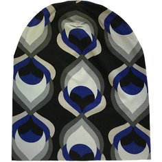 Шапка бини ANRU, размер Универсальный, синий, черный