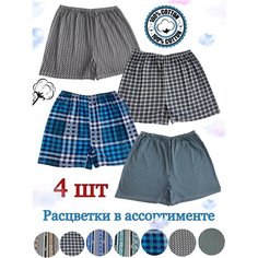 Трусы , 4 шт., размер 48-50, мультиколор