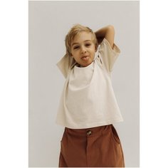 Футболка МиниЛуна, размер 92-98, бежевый