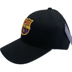 Бейсболка Barcelona Кепка Барселона бейсболка мужская женская, размер one size, черный