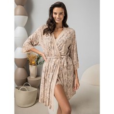 Халат MIA-AMORE, размер 2XL/3XL, бежевый