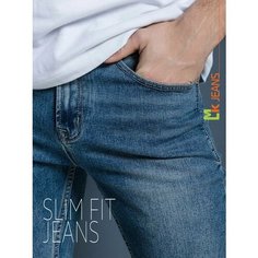 Джинсы зауженные MkJeans, размер 28, синий