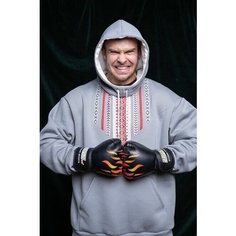 Худи Bird Russian Mood, размер 48-50, серый