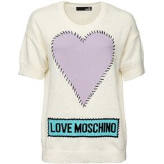 Джемпер LOVE MOSCHINO, размер 44, белый