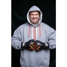 Худи Bird Russian Mood, размер 52-54, серый