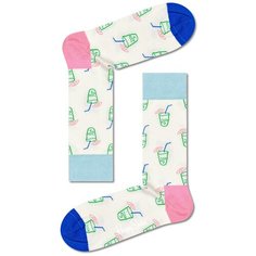 Носки Happy Socks, размер 36-40, бежевый, белый, мультиколор