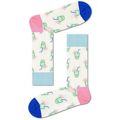 Носки Happy Socks, размер 36-40, бежевый, белый, мультиколор