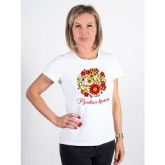 Футболка Валерия Мура, размер XXXL, белый, красный