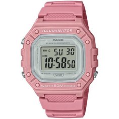 Наручные часы CASIO Collection W-218HC-4A, серый, розовый