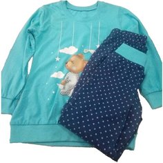 Пижама Cornette, размер 98-104, голубой