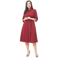 Платье Olsi, размер 52, бордовый