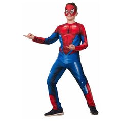 Карнавальный костюм «Человек-паук», куртка, брюки, маска, р. 30, рост 116 см Батик