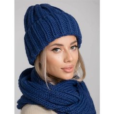 Шапка бини INVERNO, размер 54/58, синий