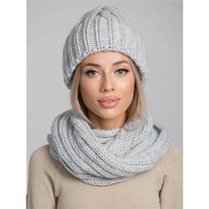 Шапка бини INVERNO, размер 54/58, серебряный