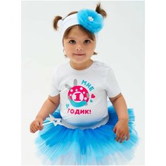 Футболка Валерия Мура, размер 92-98, белый, серый