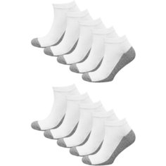 Носки STATUS, 10 пар, размер 25, белый, серый