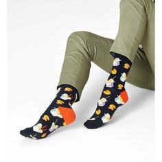 Носки Happy Socks, размер 36-40, черный, мультиколор