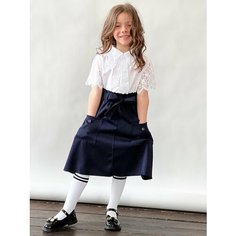 Школьная юбка Бушон, размер 158-164, синий