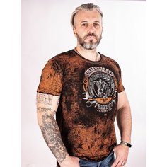 Футболка SINNERs BONES, размер 2XL, оранжевый