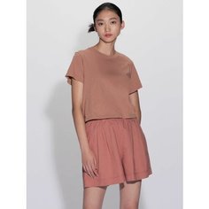 Кроп-топ Uniqlo, размер XXL, коричневый