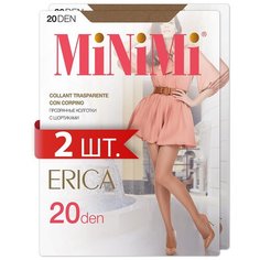 Колготки MiNiMi Erica, 20 den, 2 шт., размер 4/L, бежевый