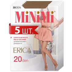 Колготки MiNiMi Erica, 20 den, 5 шт., размер 4/L, бежевый