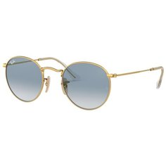 Солнцезащитные очки Ray-Ban Ray-Ban RB 3447N 001/3F RB 3447N 001/3F, голубой, золотой