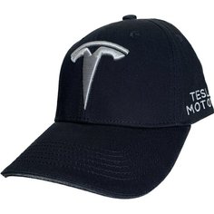 Бейсболка Tesla Тесла кепка бейсболка Tesla, размер 55-58, черный