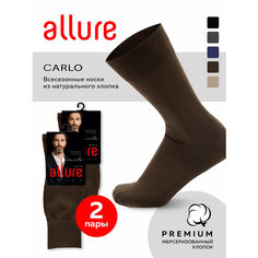 Носки Pierre Cardin, 2 пары, размер 5 (45-46), коричневый