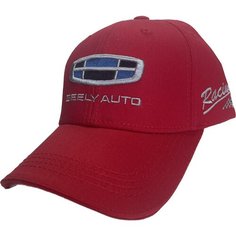 Бейсболка Geely Авто Кепка Джили бейсболка мужская, размер 55-58, красный