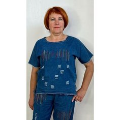 Футболка размер 50, синий