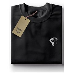 Футболка minimal trend, размер 2XS, черный