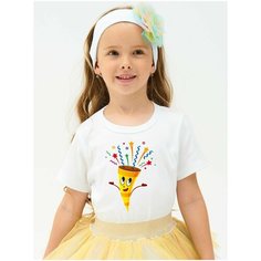 Футболка Валерия Мура, размер 92-98, белый