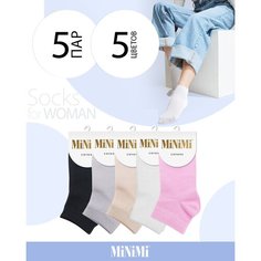 Носки MiNiMi, 5 пар, размер 35/38, мультиколор