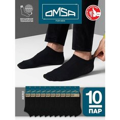 Носки Omsa, 10 пар, размер 39;41, черный