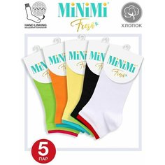 Носки MiNiMi, 5 пар, 4 уп., размер 39-41 (25-27), мультиколор