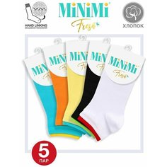 Носки MiNiMi, 5 пар, 4 уп., размер 35-38 (23-25), мультиколор