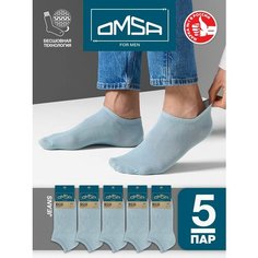 Носки Omsa, 5 пар, размер 42;44, синий