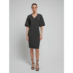 Платье Pompa, размер 40, мультиколор, черный