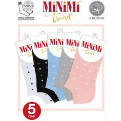 Носки MiNiMi, 5 пар, размер 35-38 (23-25), мультиколор